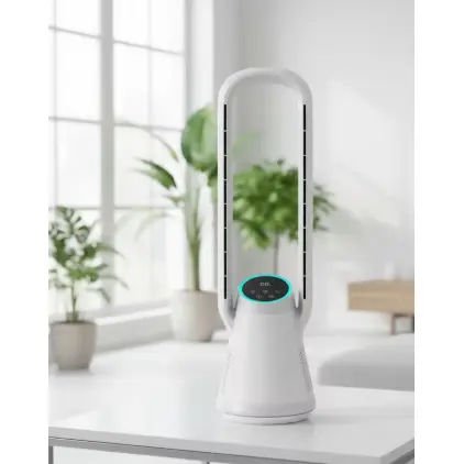 Ventilator de uz casnic fără lame Ventilator silențios pentru purificator de aer cu telecomandă